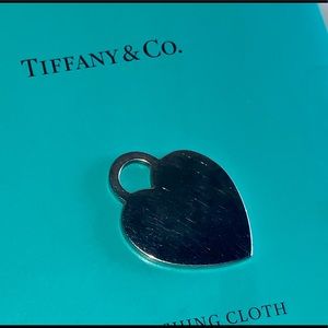 Tiffany & Co. Jewelry - TIFFANY & CO STERLING SILVER HEART CHARM Tiffany & Co. Jewelry - TIFFANY & CO STERLING SILVER HEART CHARM